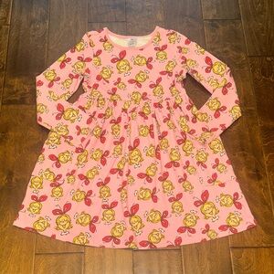 Hanna Andersson Dr. Seuss Cindy-Lou Who Long Sleeve Play Dress with Pockets - 8